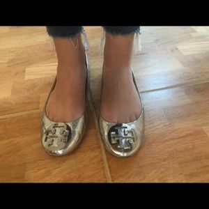 Tory Burch Silver Ballet flat